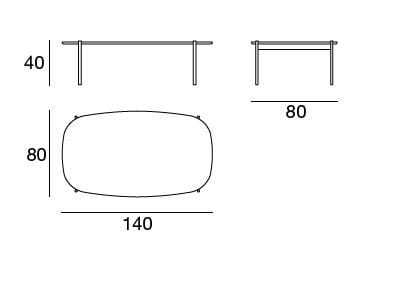 Мраморный журнальный столик для гостиной CTS SALOTTI ARCH-00097497 - Вид №2
