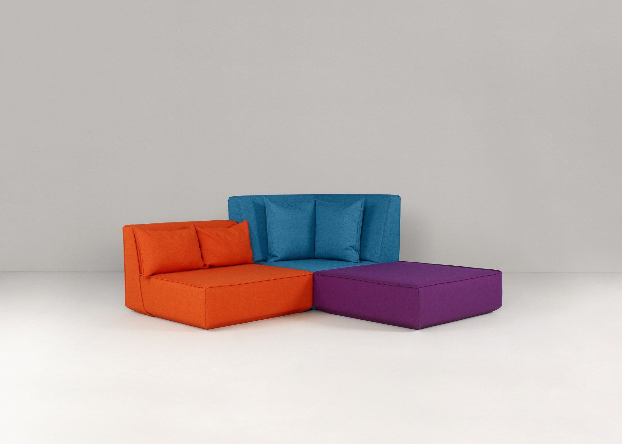 Модульный квадратный пуф из ткани Cubit by Mymito ARCH-00073733 - Вид №16