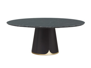 Круглый мраморный обеденный стол