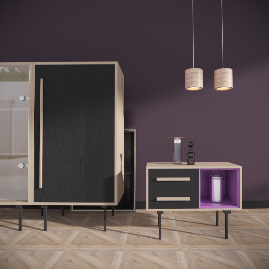 Тумба Twin, фиолетовая BraginDesign BR0215БФ - Вид №1