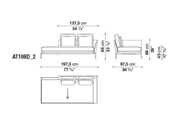 Кожаный диван B&B Italia Атолл ARCH-00112726 - Вид №36