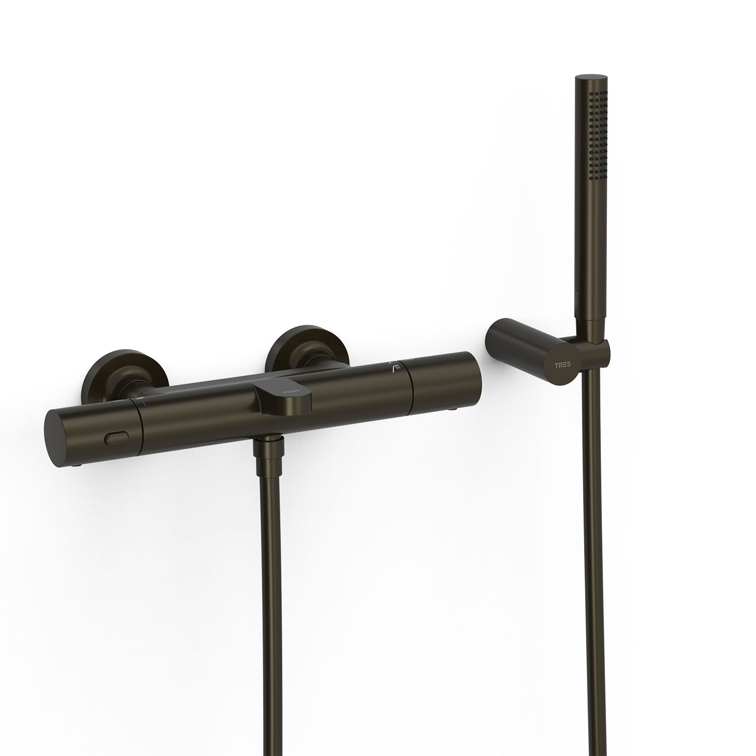 Настенный термостатический смеситель для ванны и душа-19017429KMB TRES Thermostatic