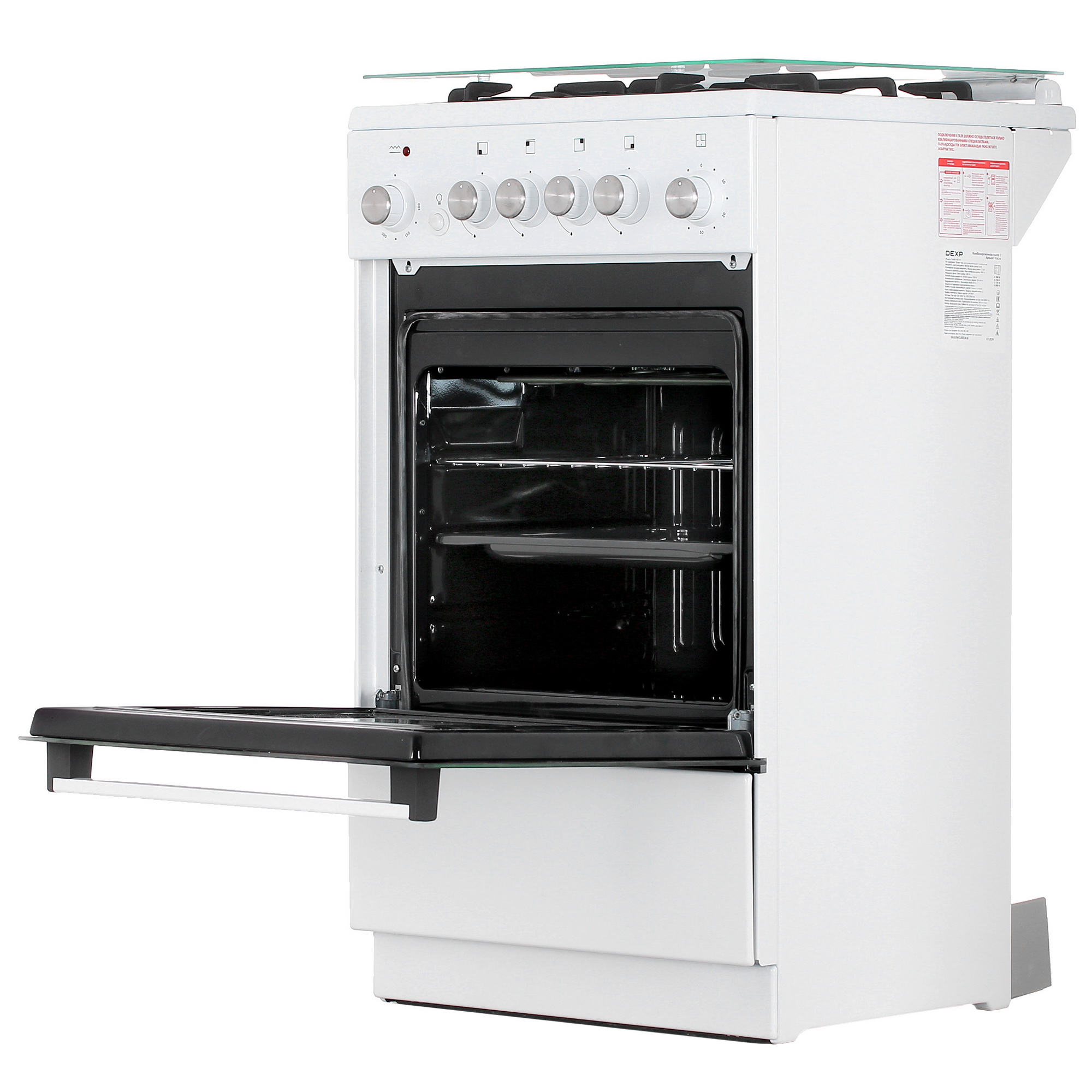 9082371 Комбинированная плита DEXP M25-1W белый STDN-0127069 - Вид №5