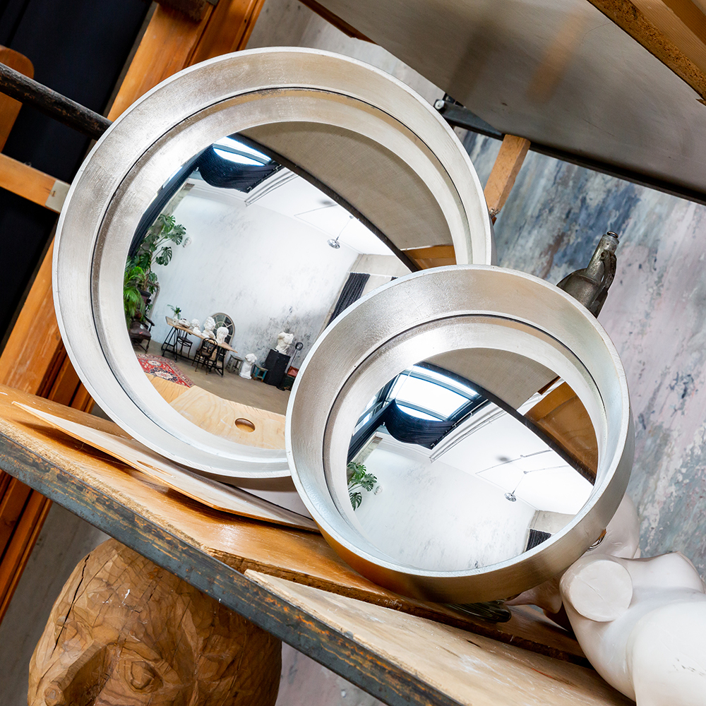 21092115 Зеркало декоративное настенное «Хогард Сильвер» (версия S) (fish-eye) Object Desire Зазеркалье  - Вид №3