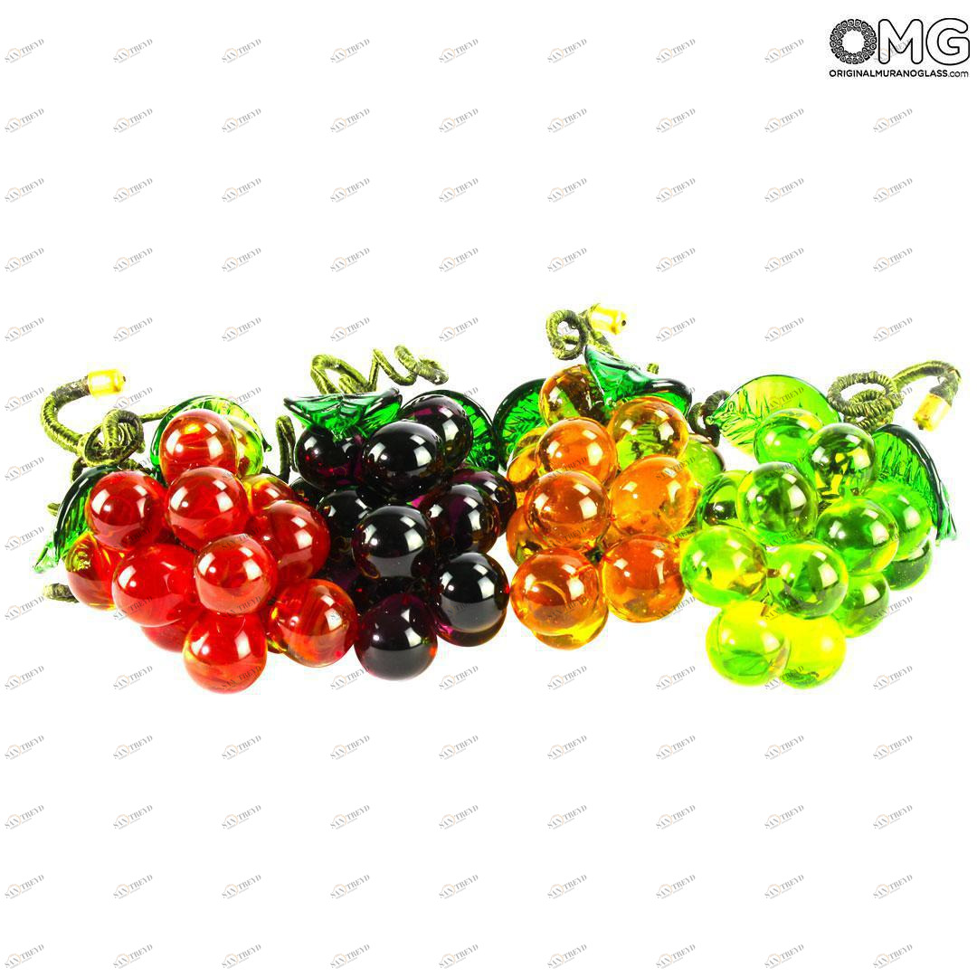 4817 ORIGINALMURANOGLASS Серьги с мозаикой из Муррин - муранское стекло OMG 10 см 