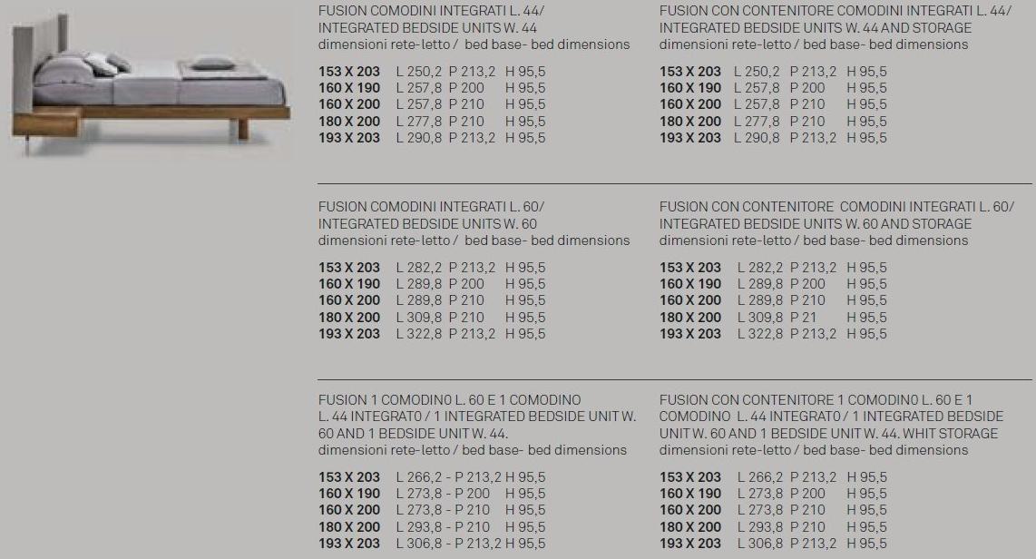 Gruppo Tomasella Двуспальная кровать со встроенными прикроватными тумбочками sun-id-1507713 - Вид №2