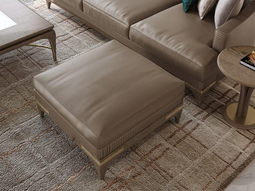 A.R. Arredamenti Квадратный кожаный пуф Alexander A62 - Вид №1