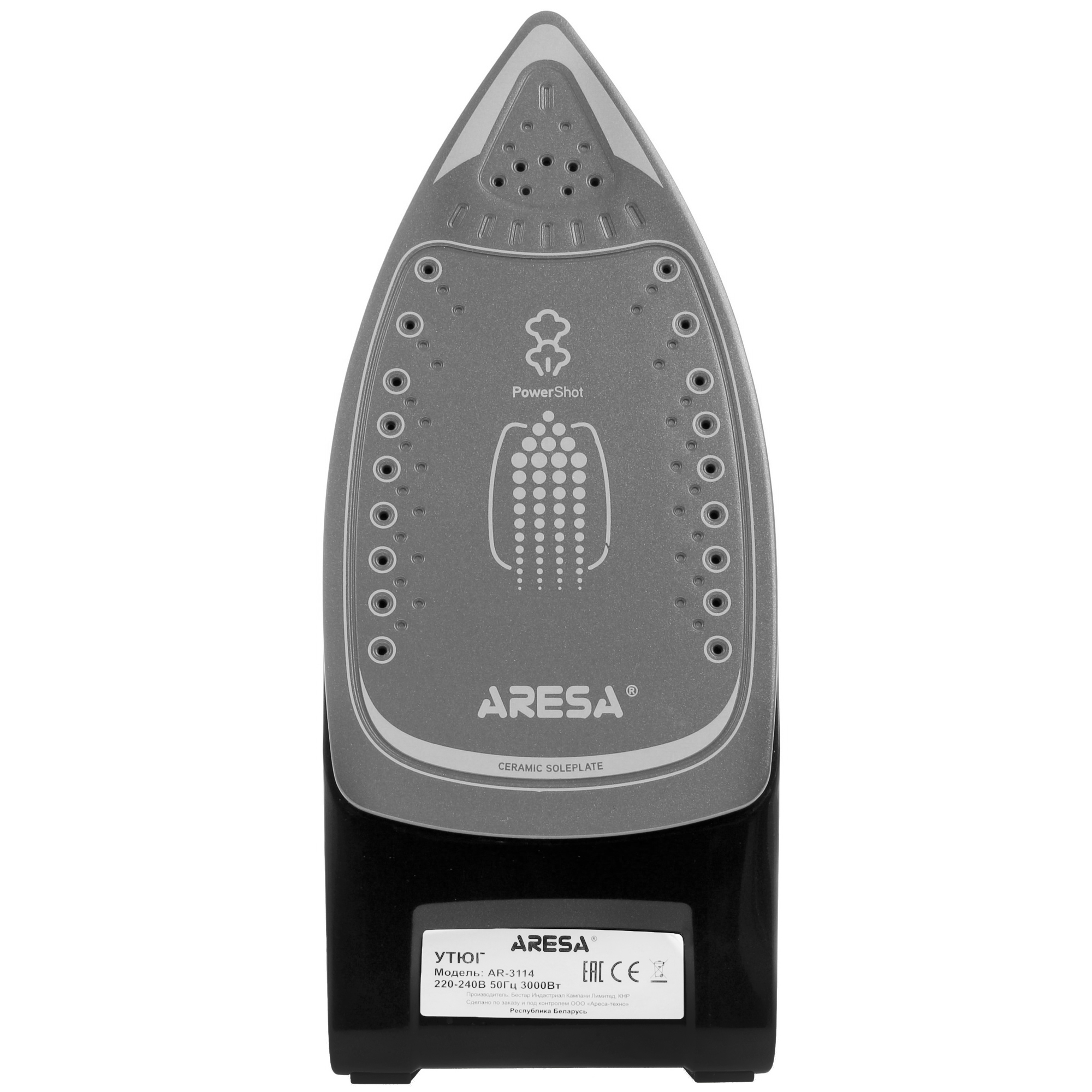 1121907 Утюг ARESA AR-3114 черный STDN-0042662 - Вид №3