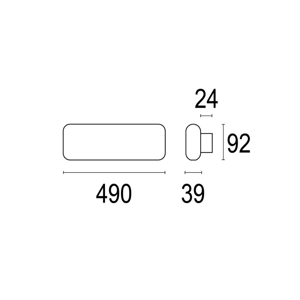 Narro W 490 2L Ghidini Narro W .01 Белый (Матовый)  - Вид №1