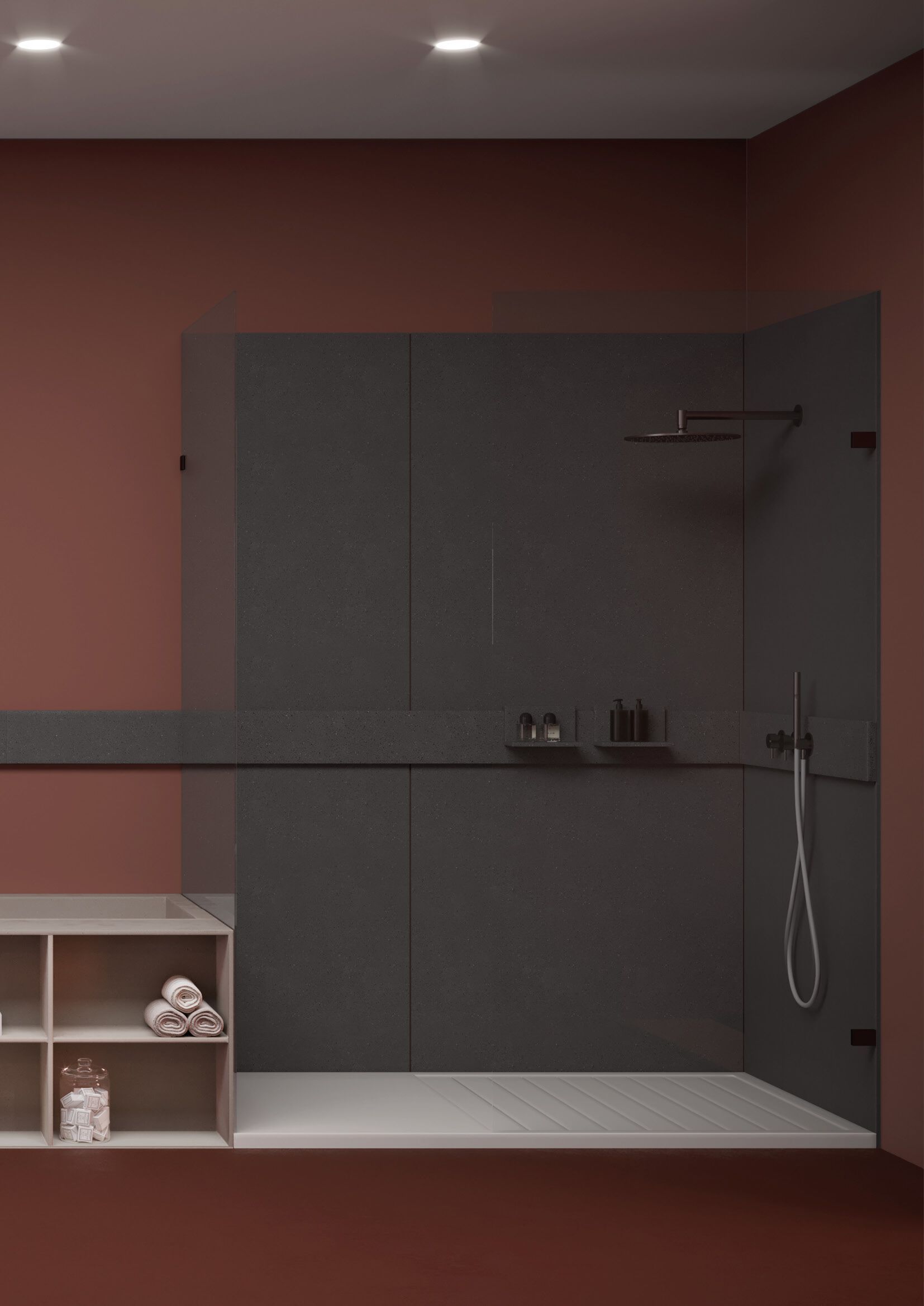 Система спинки с аксессуарами Corian® Acquapazza Corian ® elements ARCH-00039552 - Вид №3