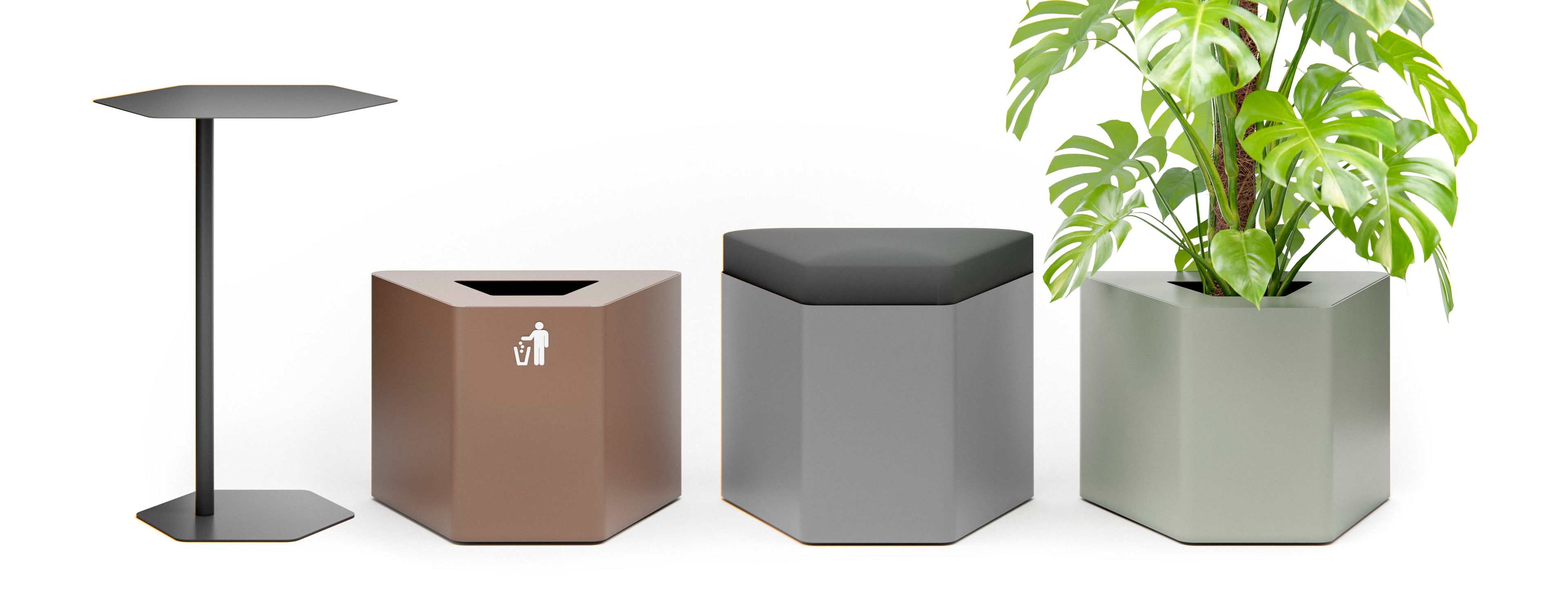 Мусорный бак из листового металла для раздельного сбора Made Design Niseko ARCH-00109238 - Вид №6