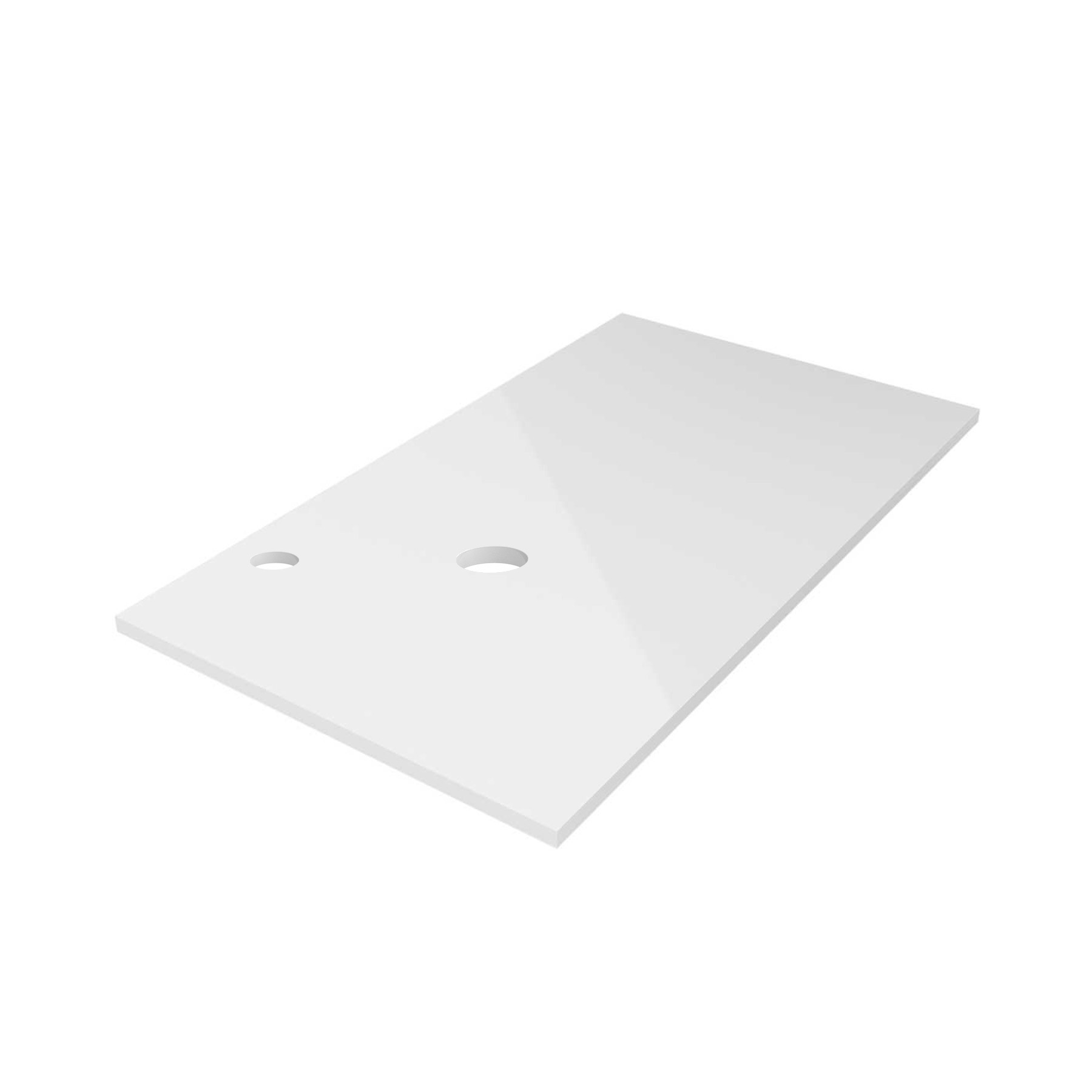 23145 SALGAR Столешница механизированная до 1000 GLOSS WHITE 16 мм Глянцевый белый 