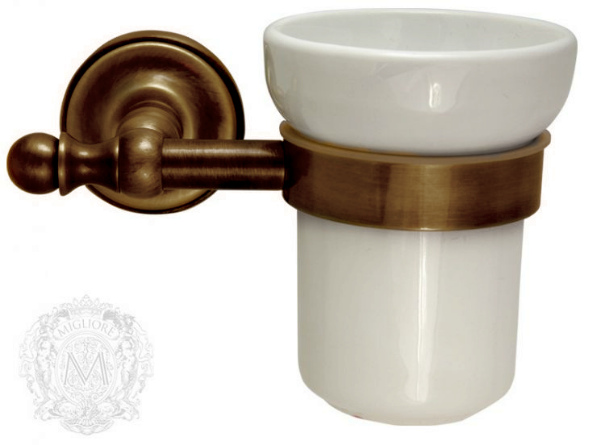 Стакан для щеток MIGLIORE Mirella ML.MRL-M060BT - тосканская бронза ML.MRL-M060.BT - Вид №3