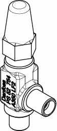 Danfoss SNV-ST — игольчатый запорные клапан SNV-ST Клапан запорный 148B3743  - Вид №13