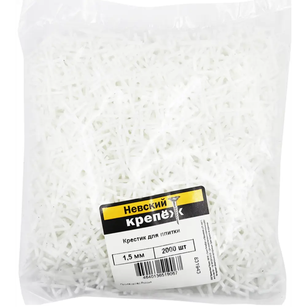 Крестики для плитки 1.5 мм 2000 шт НЕВСКИЙ КРЕПЕЖ STLM-2018597