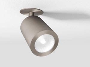 Круглый поворотный алюминиевый прожектор с утопленной розеткой