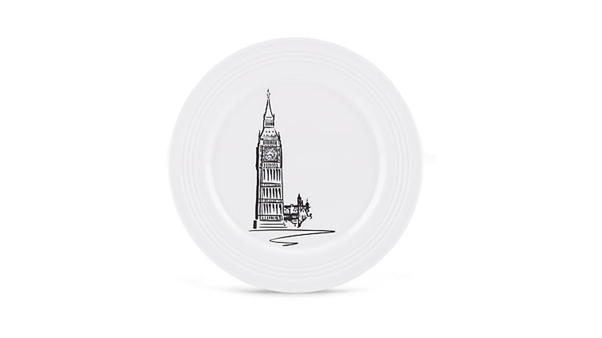 10665570 Lenox Набор из 6 тарелок акцентных Lenox "Лондон.Аллея Тин-Кен" 23см Фарфор, Керамика  - Вид №1