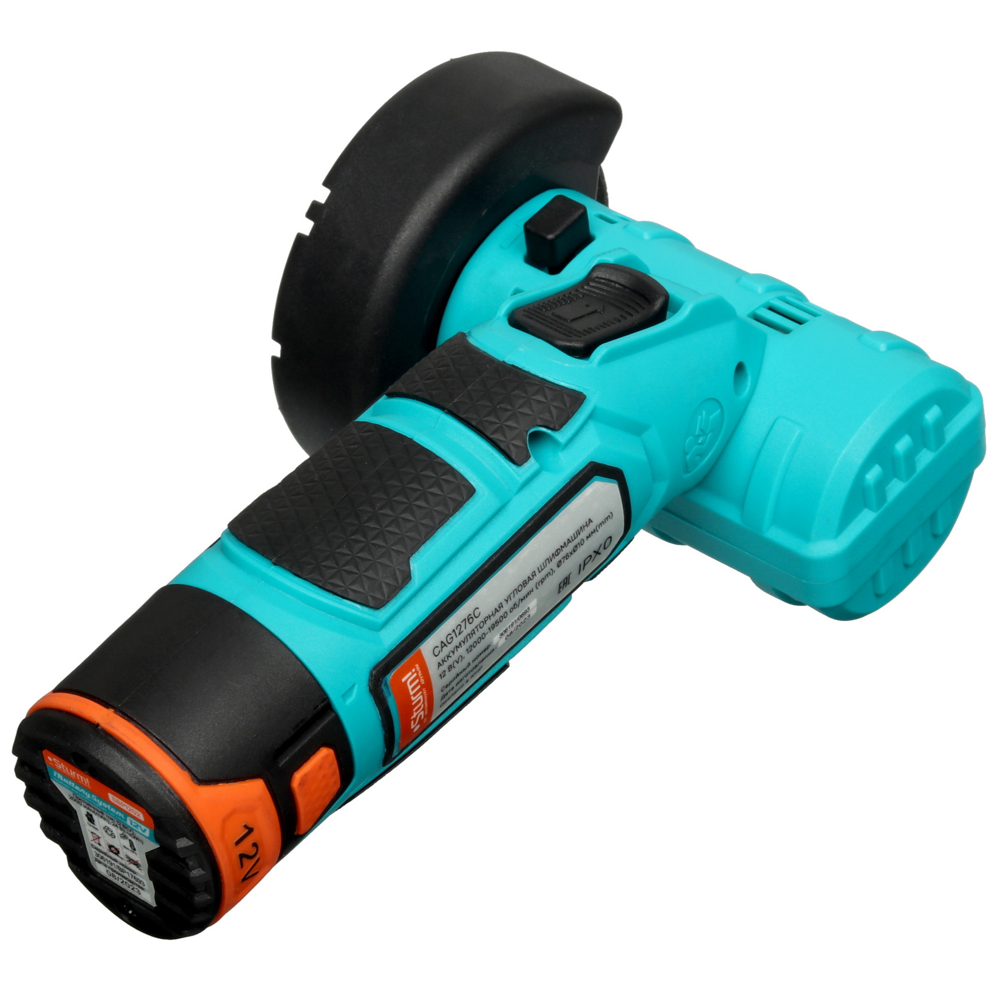 Углошлифовальная машина (УШМ) Sturm! CAG1276C 1BatterySystem 12V 5451830 STDN-0081066 - Вид №2