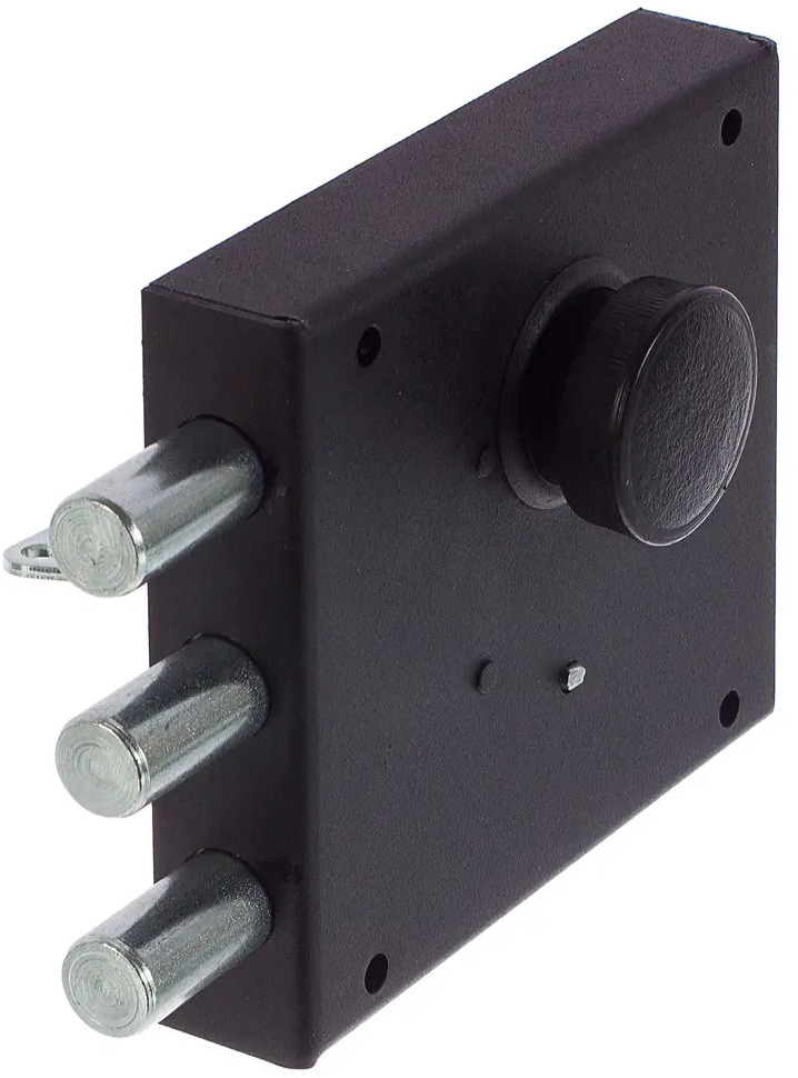 РИГЕЛЬ Замок гаражный накладной Богатырь с сувальдным механизмом 11635300