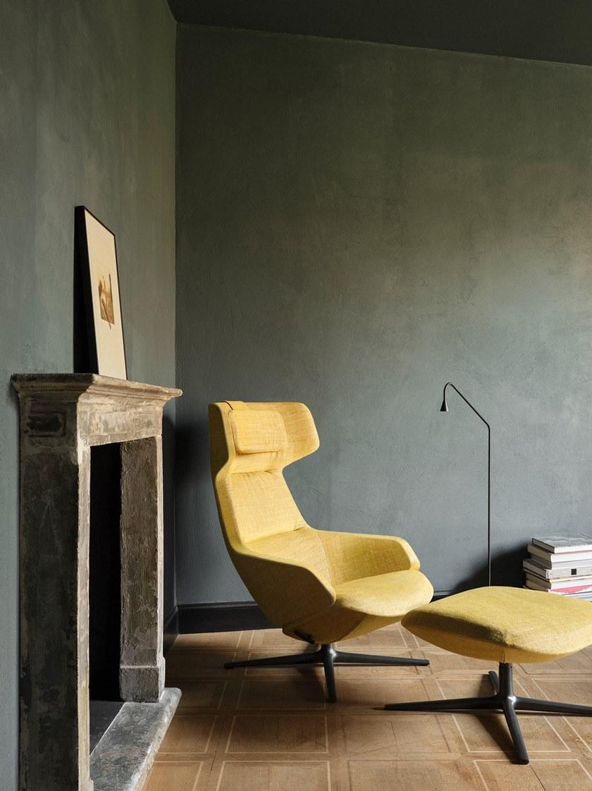 arper Стул Wing из ткани с 4-мя спицами и подлокотниками Aston club sun-id-1458915 - Вид №11