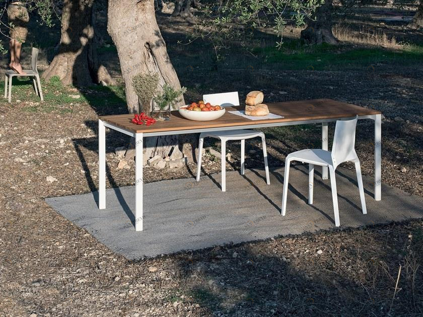 Kristalia Прямоугольный садовый стол из тика Be-easy slatted sun-id-1354770