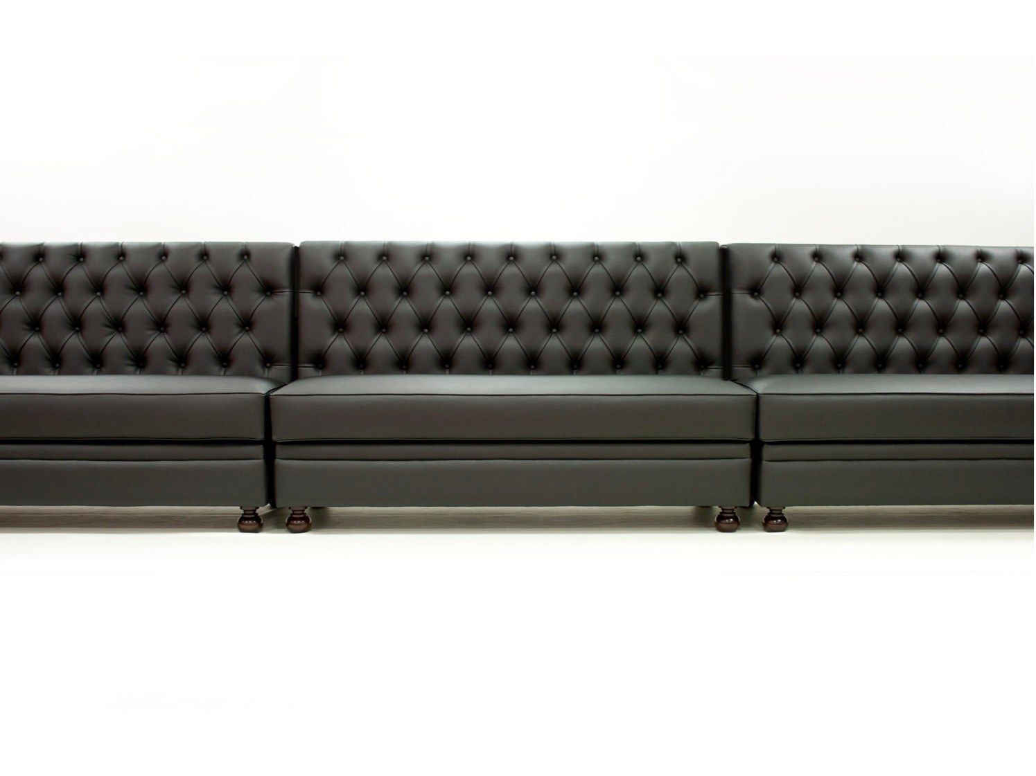 Модульная кожаная скамейка с спинкой CREARTE COLLECTIONS Regento Essence ARCH-00110747 - Вид №1