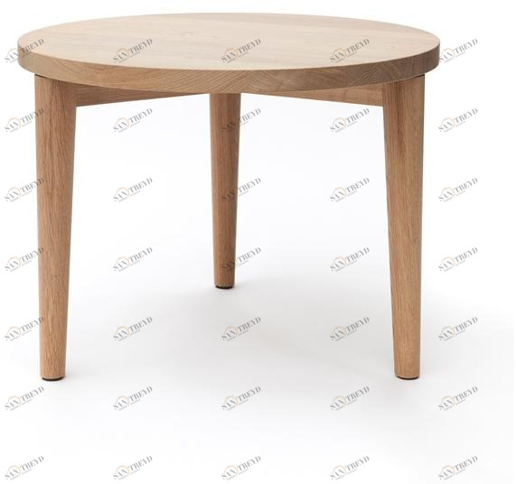 Nikari Низкий круглый деревянный журнальный столик 12 design for nature sun-id-1495763
