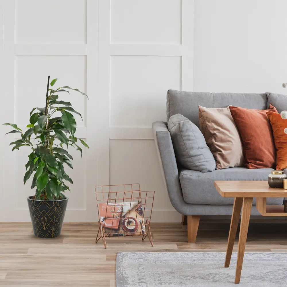 Горшок цветочный Ingreen London ø20 h18.3 см v4 л пластик чёрное золото Фиджи декор STLM-2007648 - Вид №2