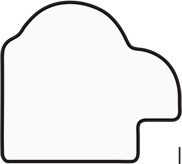 BY 1062 Зеркало в багетной раме - витая бронза 26 mm EVOFORM Definite - Вид №3