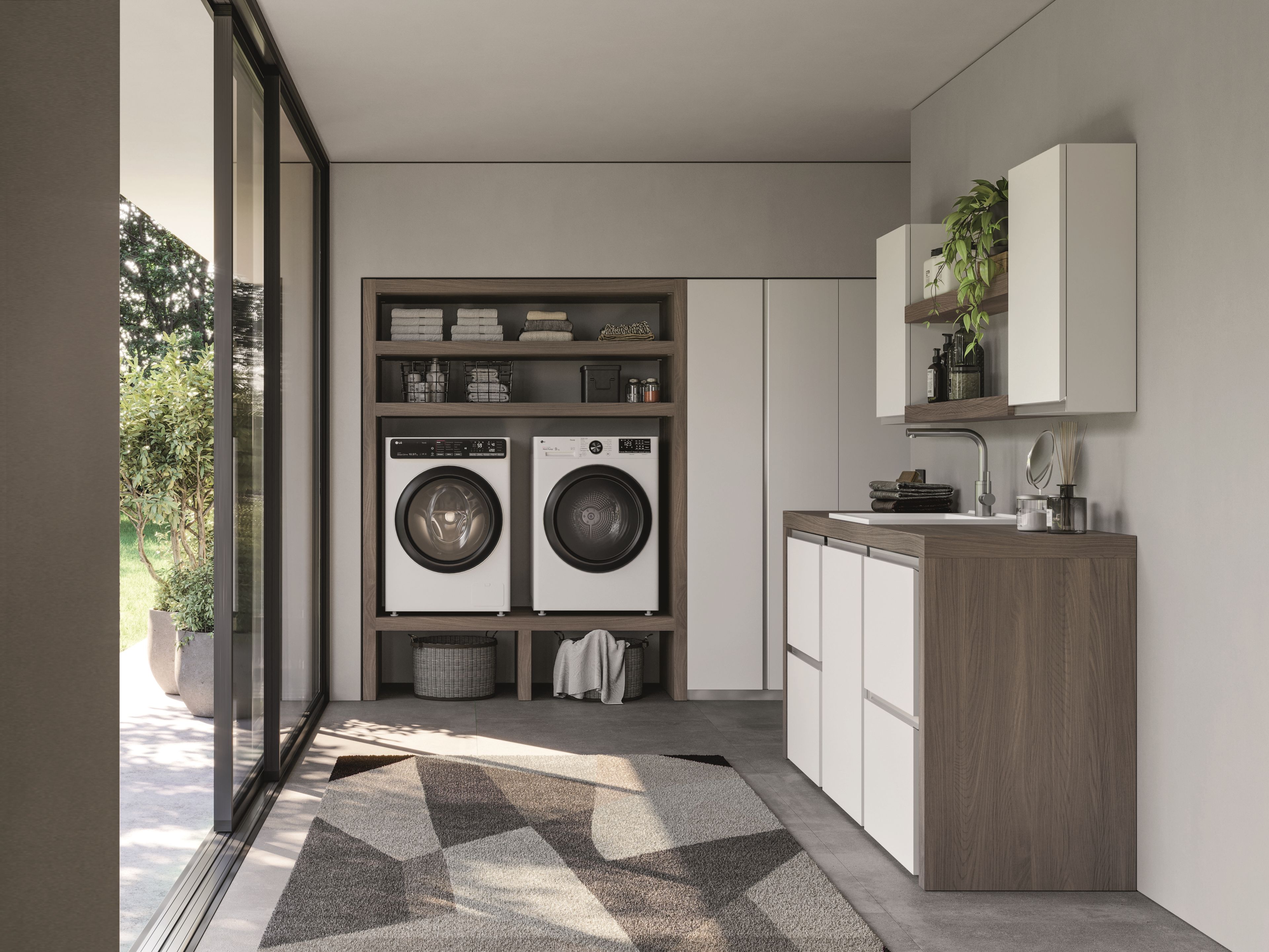 Модульный шкаф для белья Ideagroup пространство-время ARCH-00115490