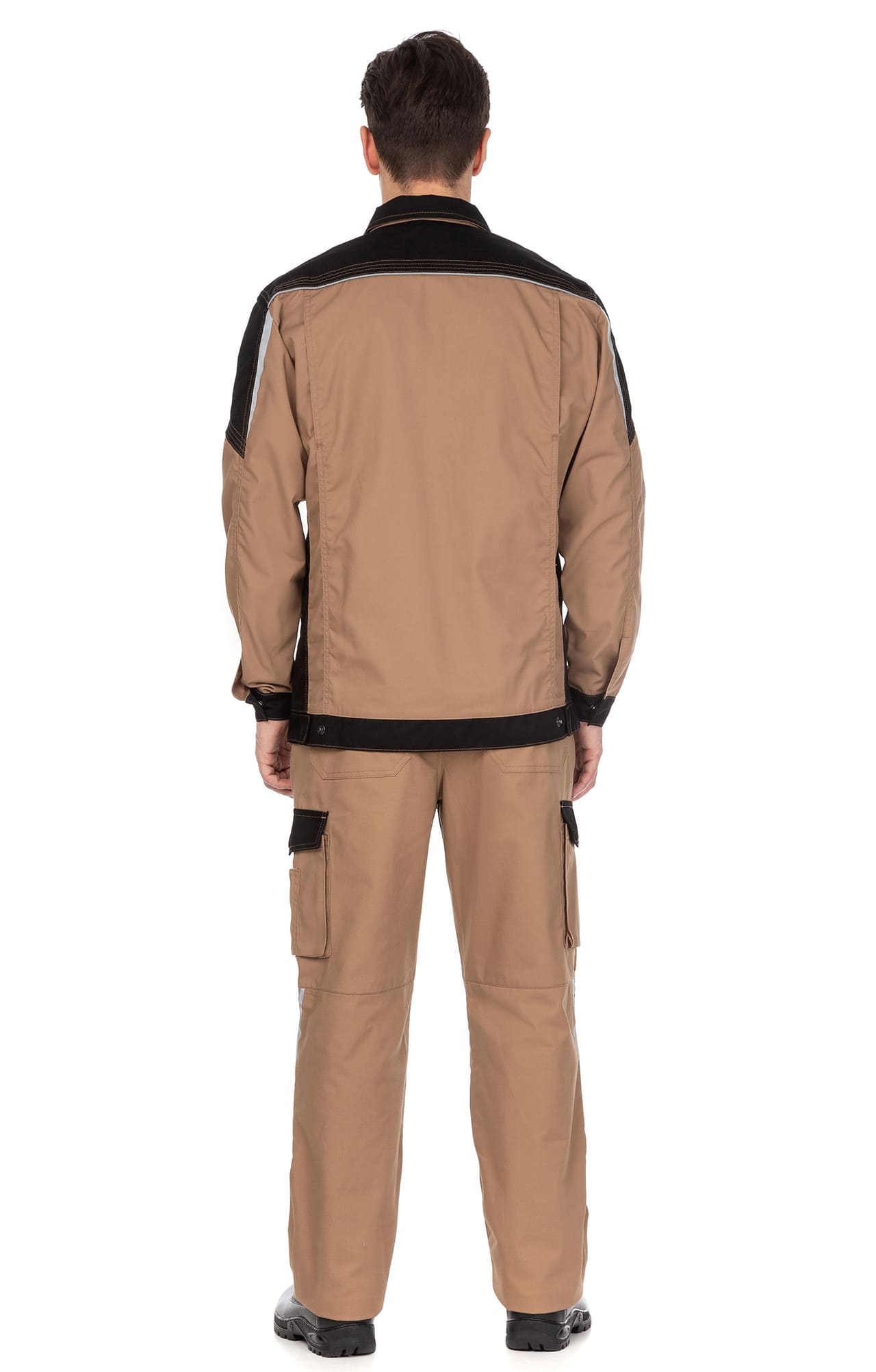 70067 Костюм  NEW бежевый с черным STATUS  Летняя спецодежда  размер 52-54/182-188  - Вид №14