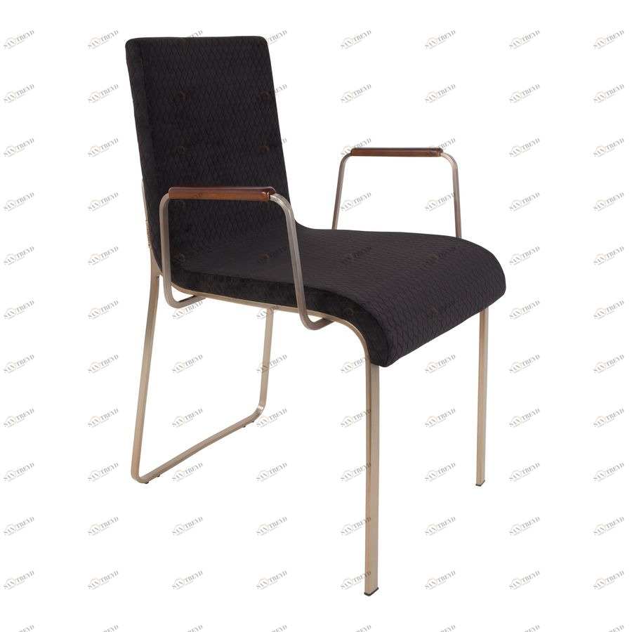 Кресло Flor черное Dutchbone 1200129