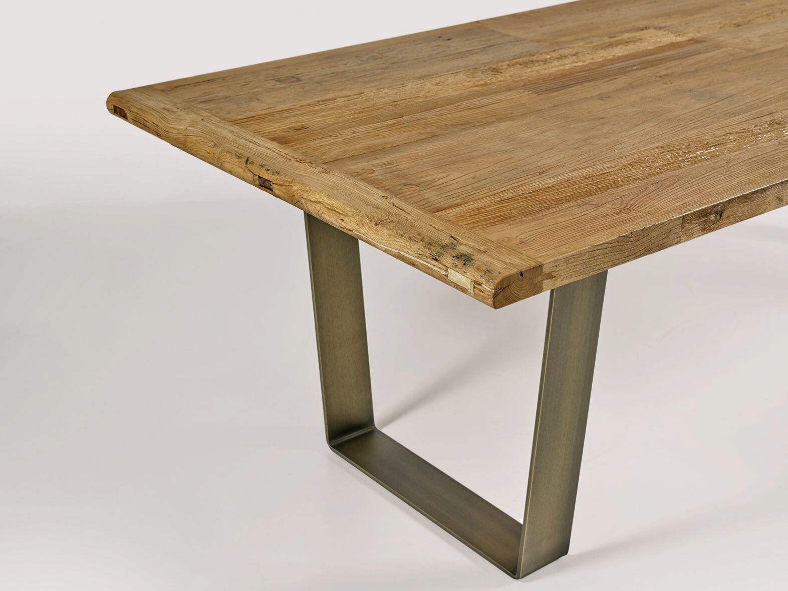 Прямоугольный обеденный стол из стали и дерева Naturedesign Origin ARCH-00094706 - Вид №3