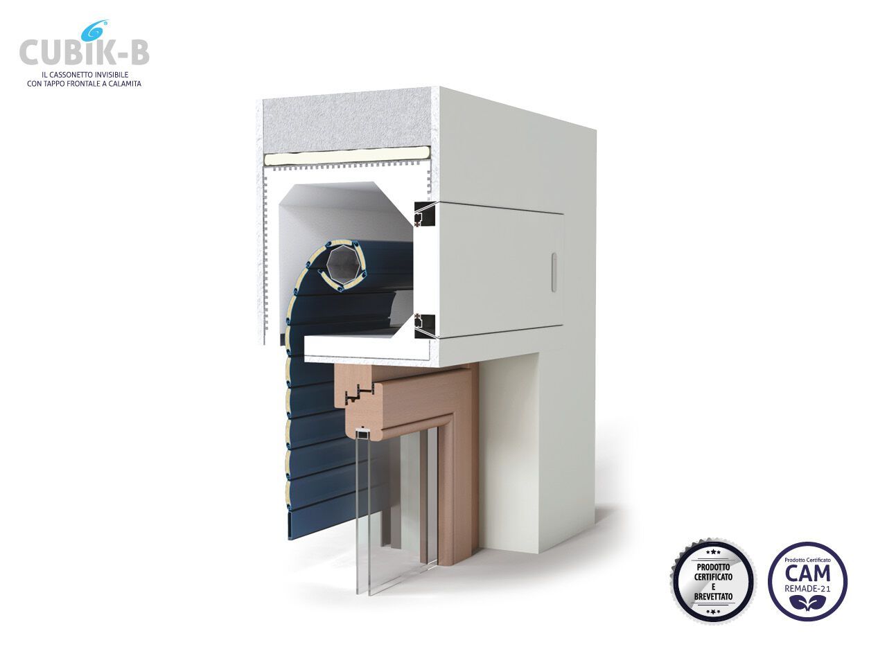 Сборный мусорный контейнер для рольставней Sei System CUBIK B ARCH-00067282