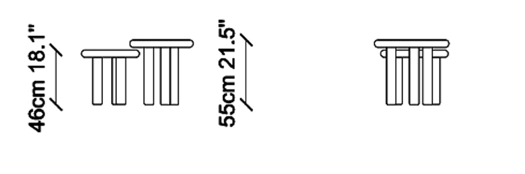 Деревянный журнальный столик для гостиной NDESIGN ARCH-00028680 - Вид №2