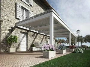 DIRELLO Биоклиматический козырек от солнца с регулируемыми жалюзи