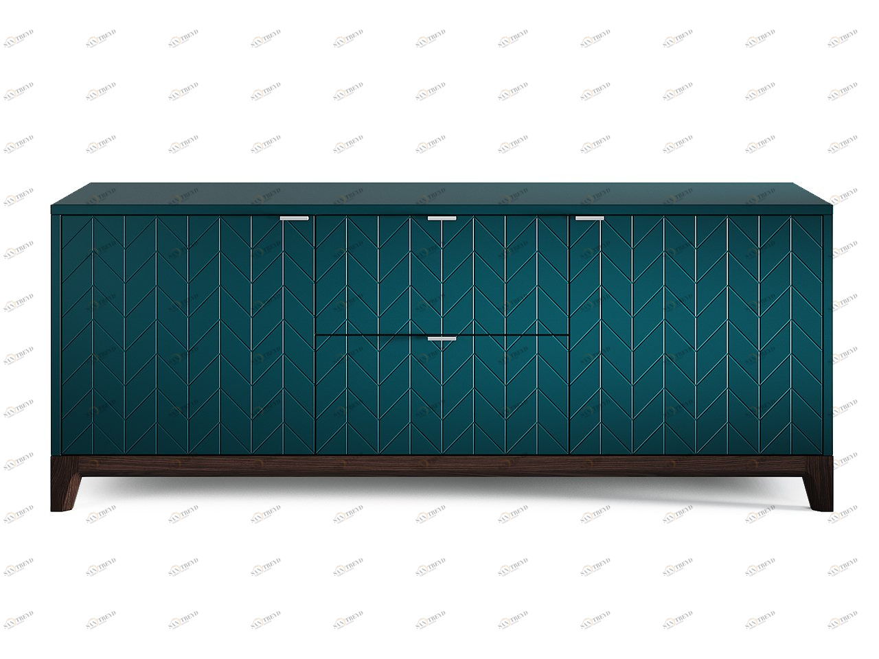 Тумба под телевизор с ящиками бирюзовая Case THE IDEA  210247 Синий 