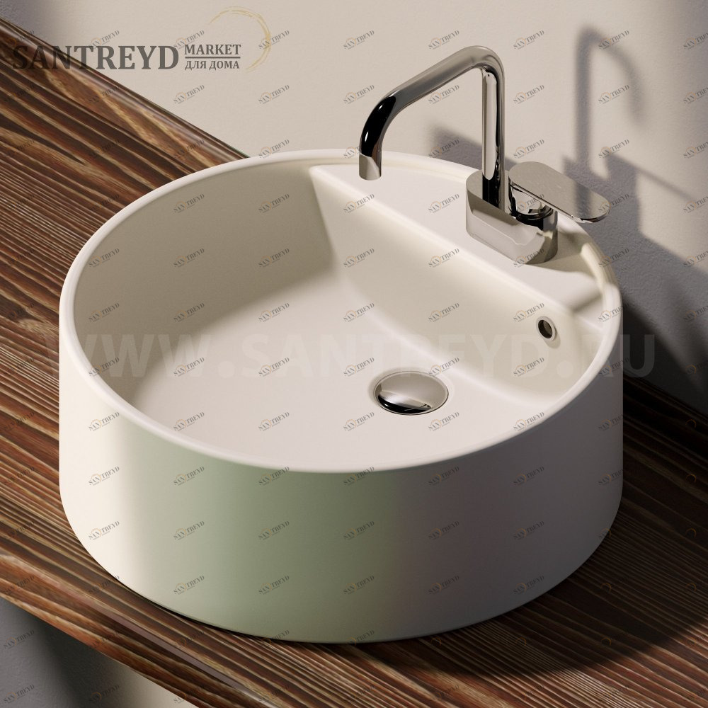 5050A9003 Накладная раковина на столешницу  круглая Ceramica Flaminia Twin