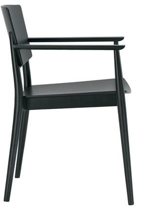 Andreu World Деревянный стул с подлокотниками Happy So0375 - Вид №2