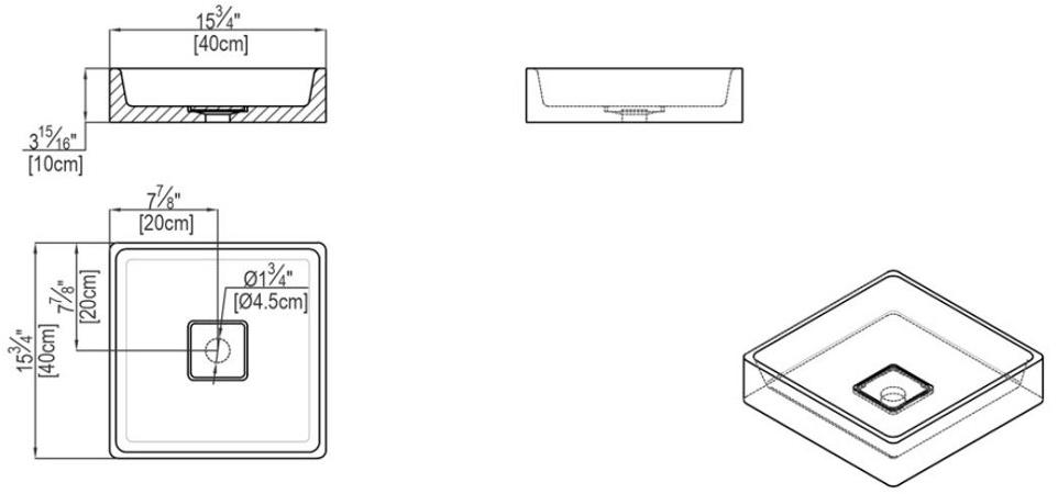 L'ANTIC COLONIAL Поддон квадратный из натурального камня Basic sun-id-1495151 - Вид №2