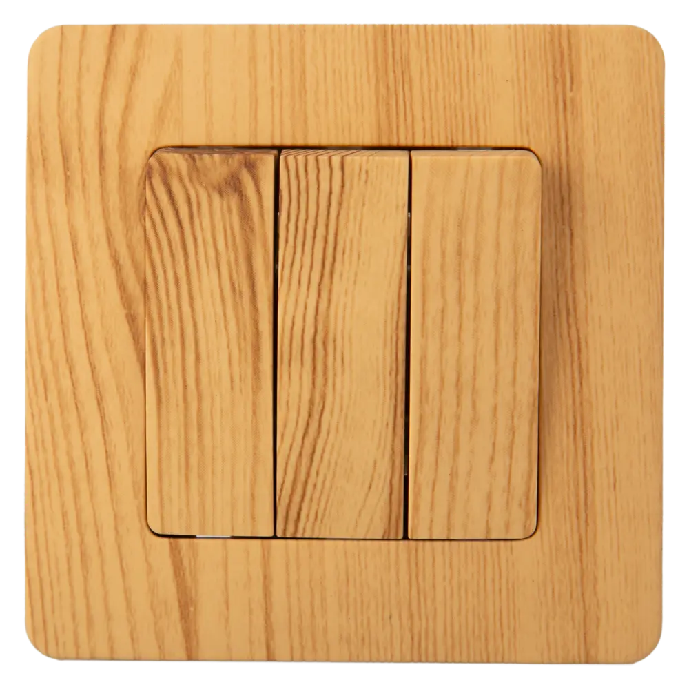 Выключатель встраиваемый Systeme Electric Blanca 3 клавиши цвет ясень STLM-2001632 - Вид №1