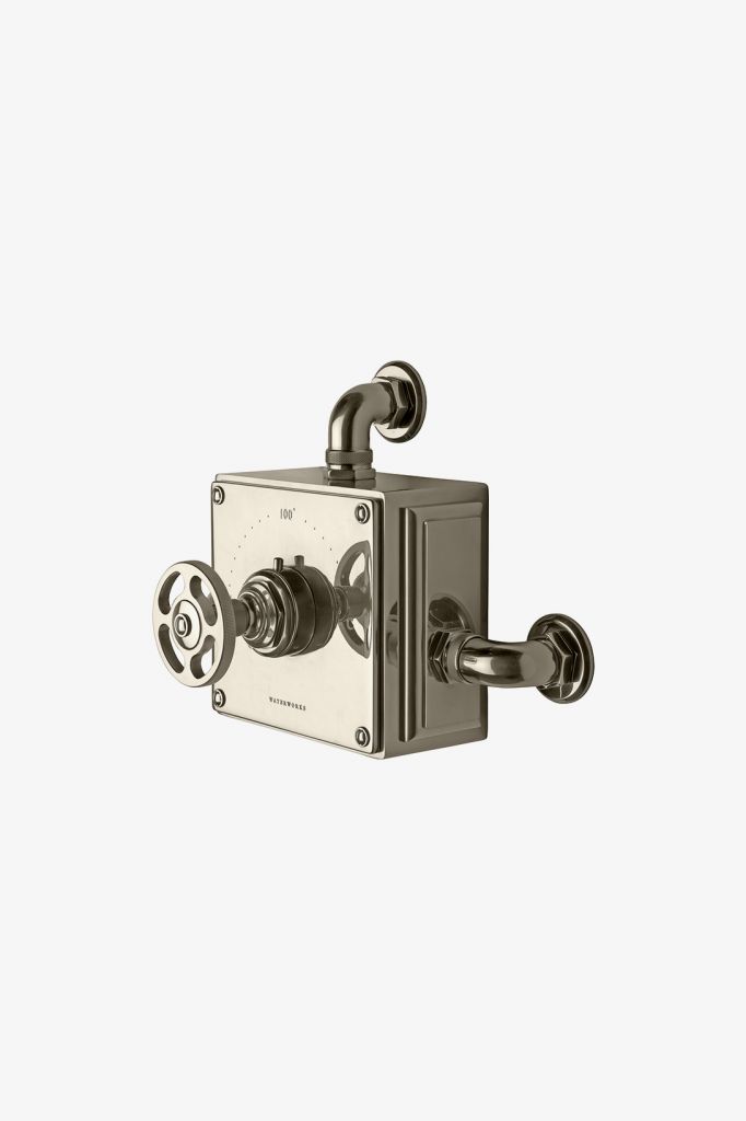 RWXS01 RW Atlas Открытый термостатический клапан с металлической ручкой-колесом Waterworks 