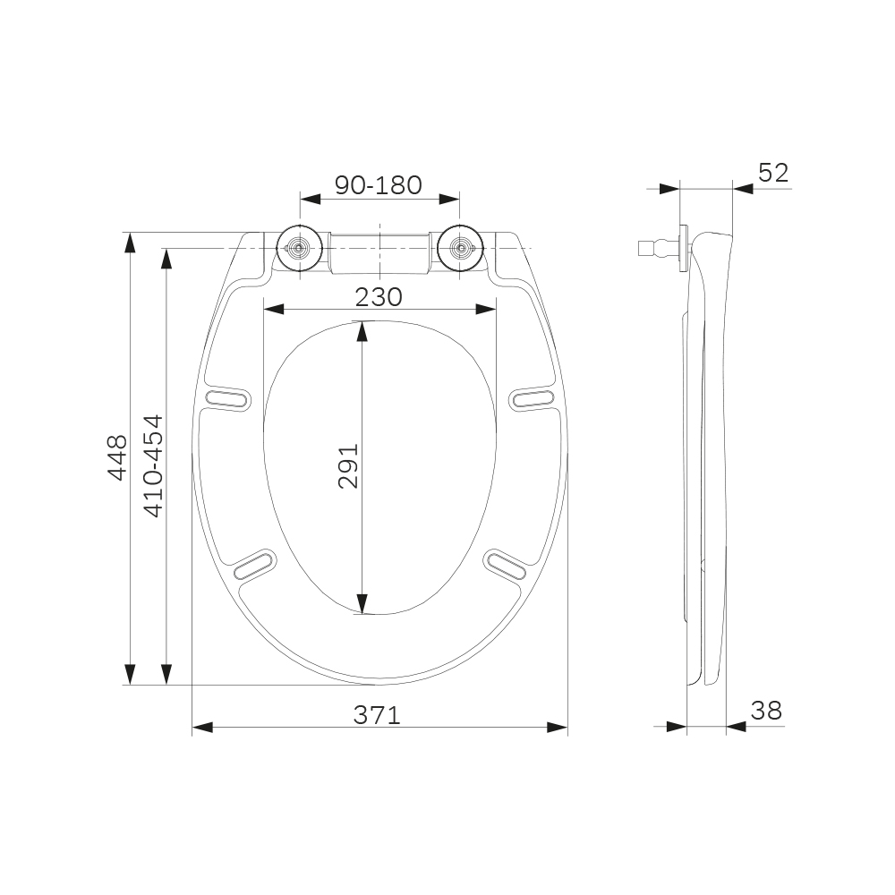 C557851WH сидение для унитаза с микролифтом AM.PM Bliss - Вид №3