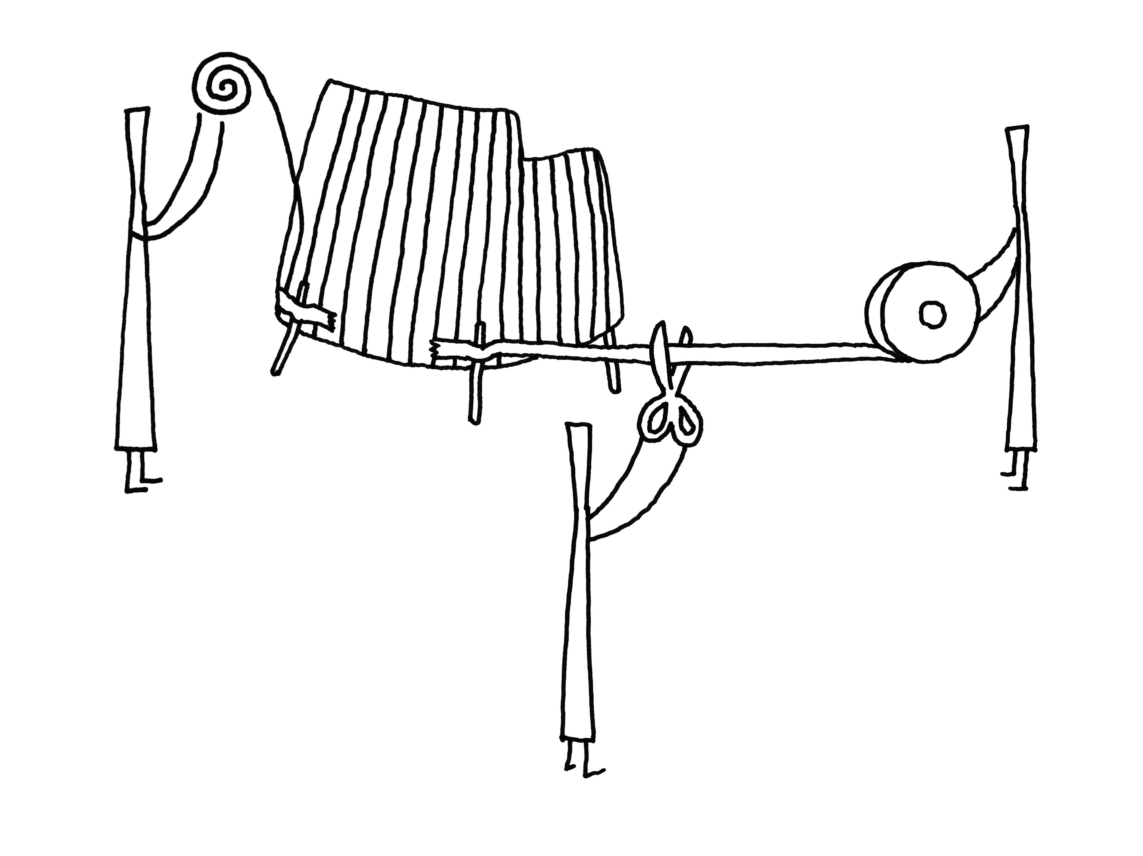 3 местный ткань открытый диван Minotti Tape Cord Outdoor ARCH-00107071 - Вид №3