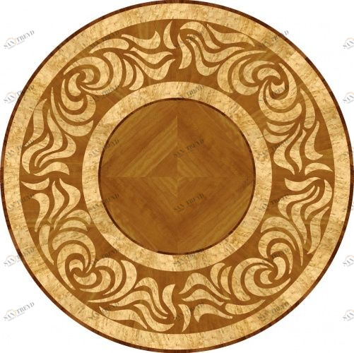 Художественный паркет Da Vinci Розетка 26-184 Дуб Селект (Гладкая) х1000диаметр мм 260090184