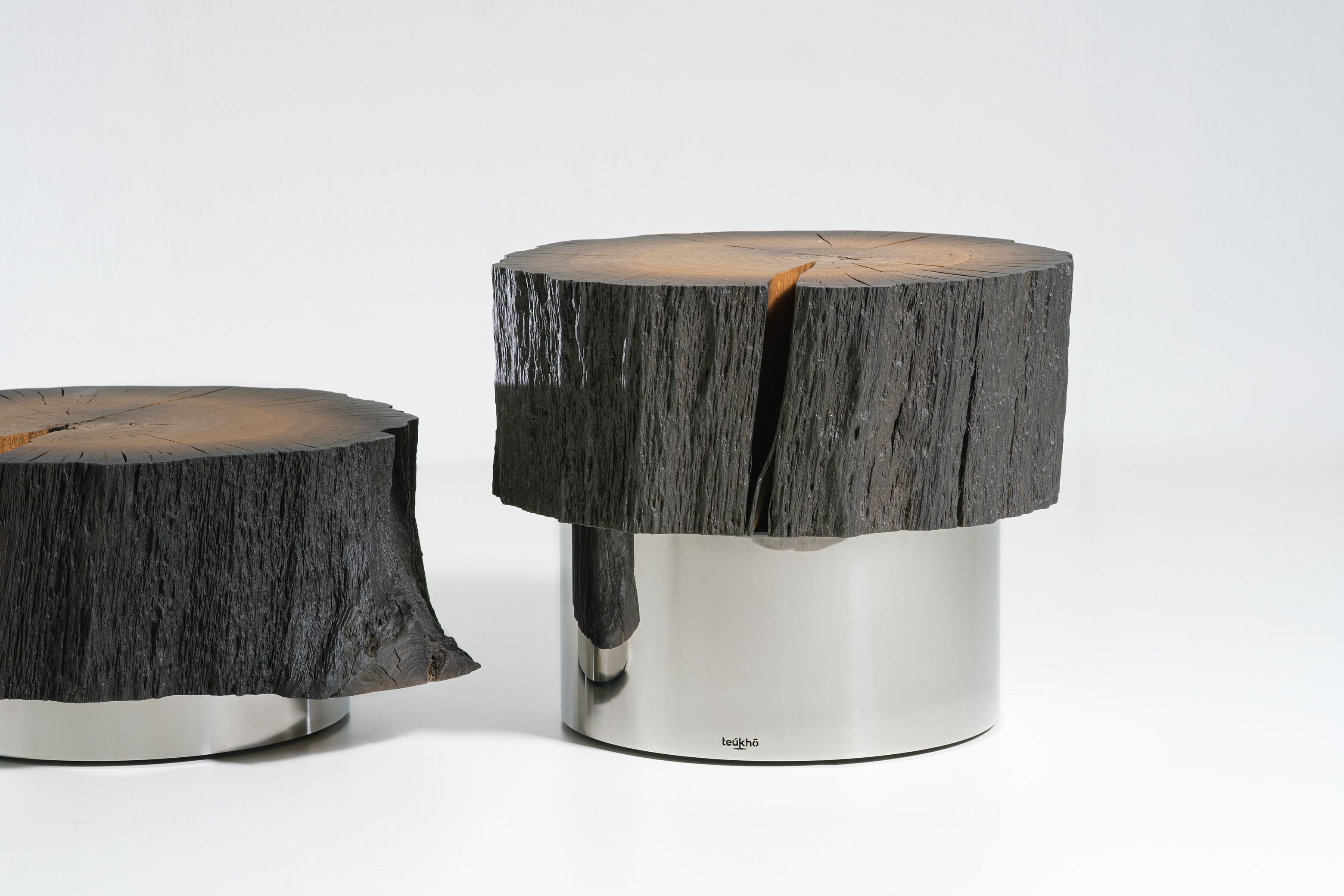 Низкий табурет из ископаемого дуба Teúkhō KÝKLOS ARCH-00072765 - Вид №3