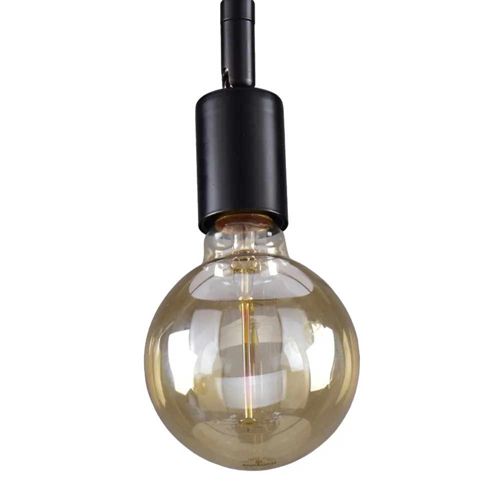 Люстра потолочная Реал КС30464 4 лампы 12 м² цвет черный КЛЮЧНИК STLM-2079696 - Вид №4