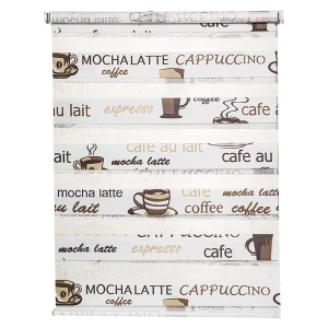 Штора рулонная День-ночь 62х160 см, цвет кофе