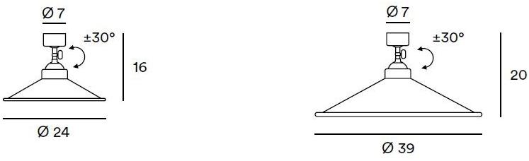 Gibas Регулируемый потолочный светильник Rua 837/72-74 - Вид №3
