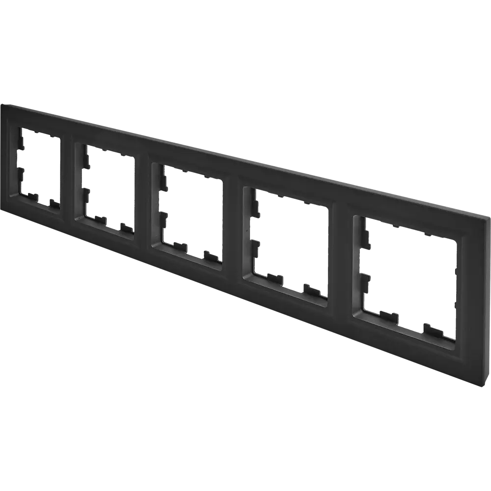 Рамка IEK Brite 5-постовая графит для влажных помещений 87761341 STLM-1434868 - Вид №2